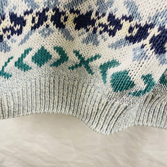 Vintage Quill's Woolen Market Fair Isle Pullover Sweater Made in Ireland - Picture 4 of 5